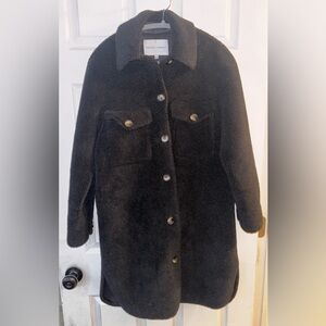 Rebecca Minkoff Black Women's Sherpa Coat S
